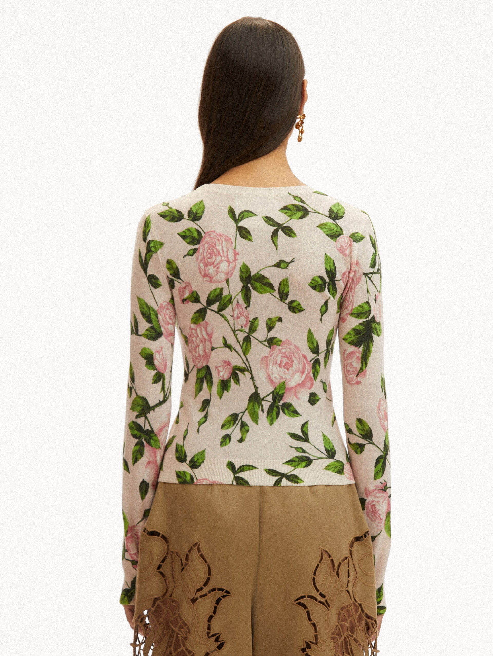 ENGLISH ROSE PRINTED PULLOVER - 4