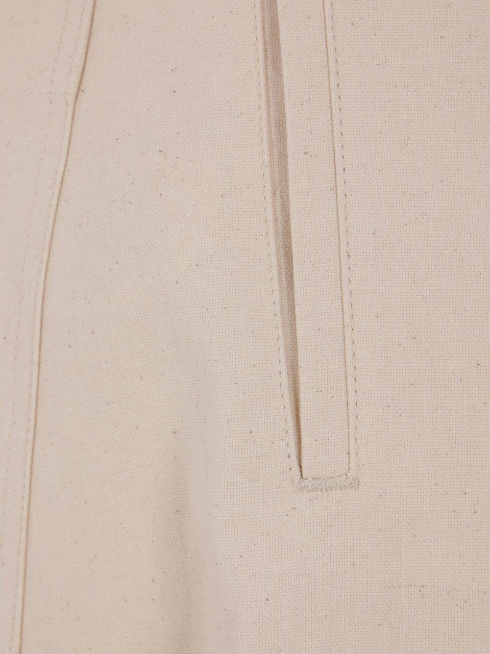 belted canvas trousers - 3
