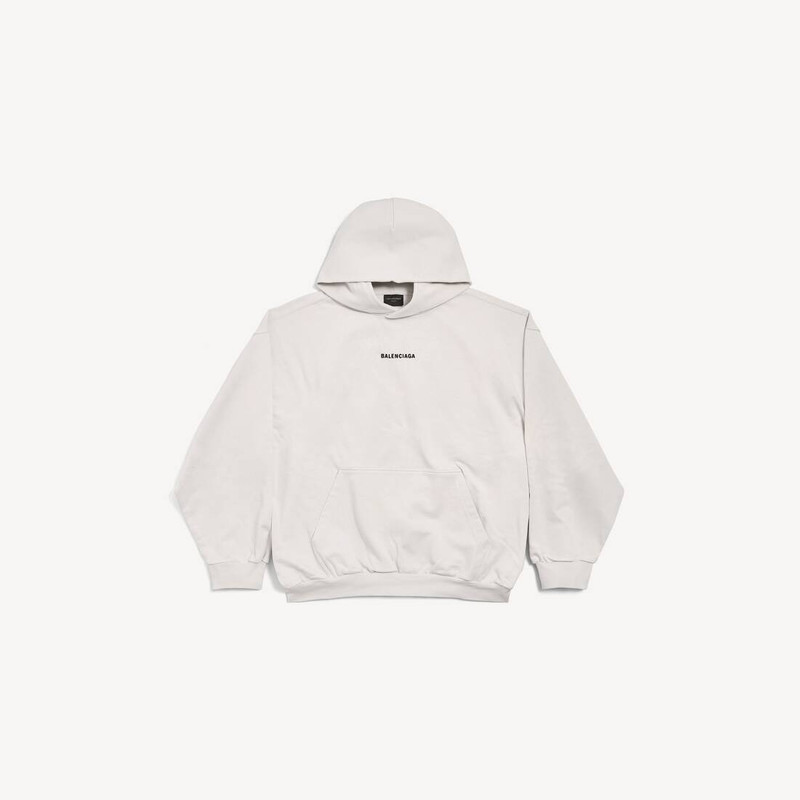 New Balenciaga Back Hoodie Medium Fit in Off White 1