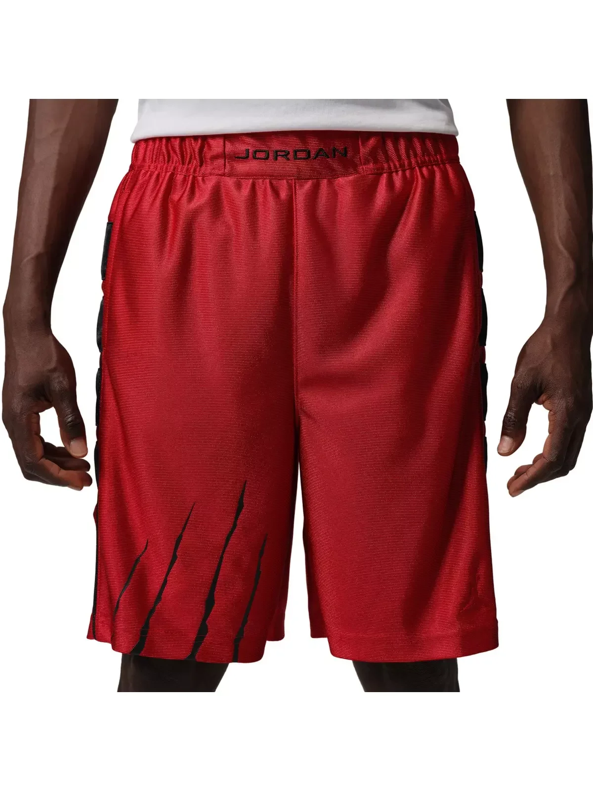 Men's Brooklyn Cat Scratch Black Cat Shorts -Red - 1