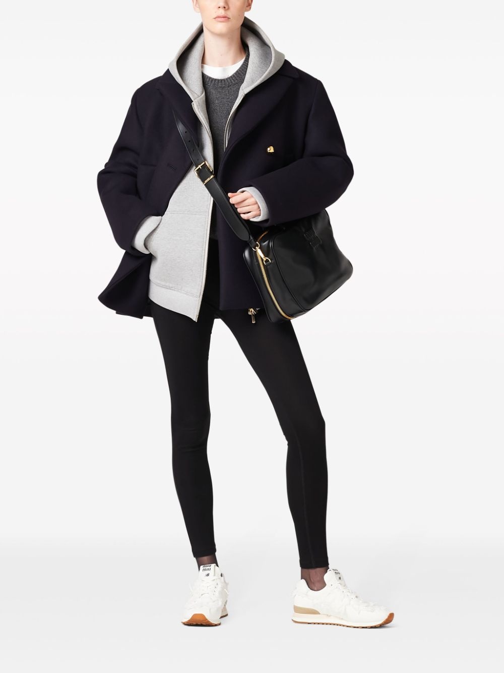 ジャケット MIU MIU | NAVY DOUBLE-BREASTED WOOL PEACOAT JACKET Miu Miu Double-breasted Wool Peacoat In Blue | ModeSens