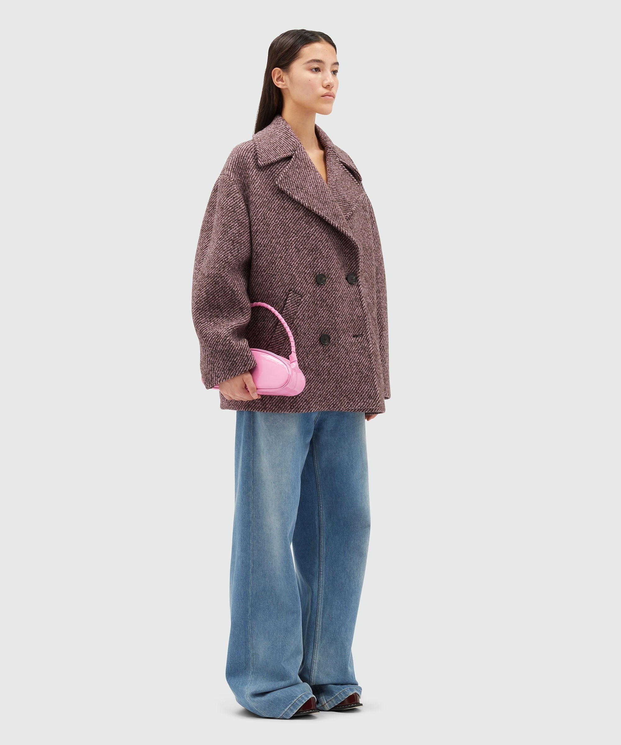 Wool double-breasted jacket - 4
