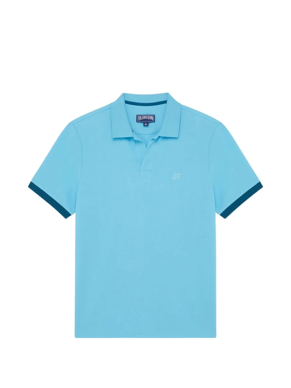 turtle-embroidered polo shirt - 1