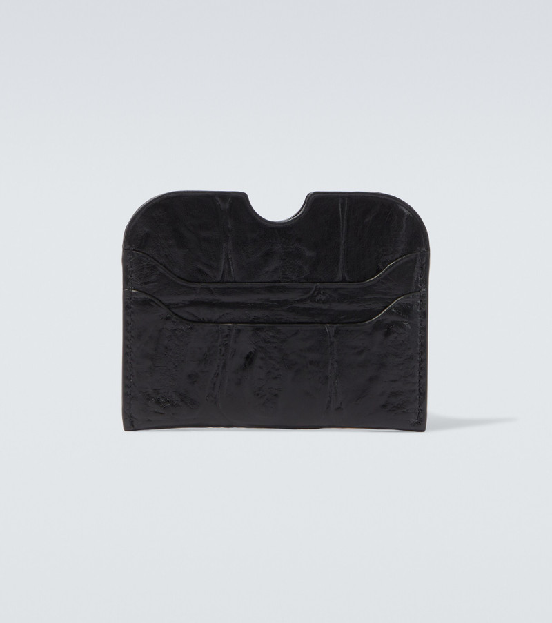 Acne Studios Croc-effect leather card holder outlook