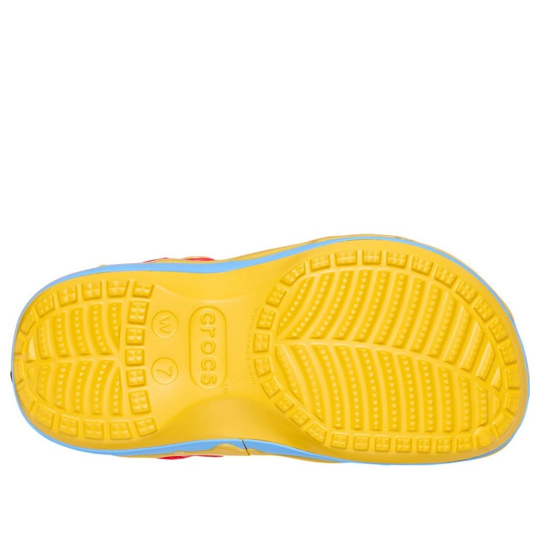 (WMNS) Crocs x Disney Winnie the Pooh Classic Platform Clog 'Yellow Red' 211092-90H - 6