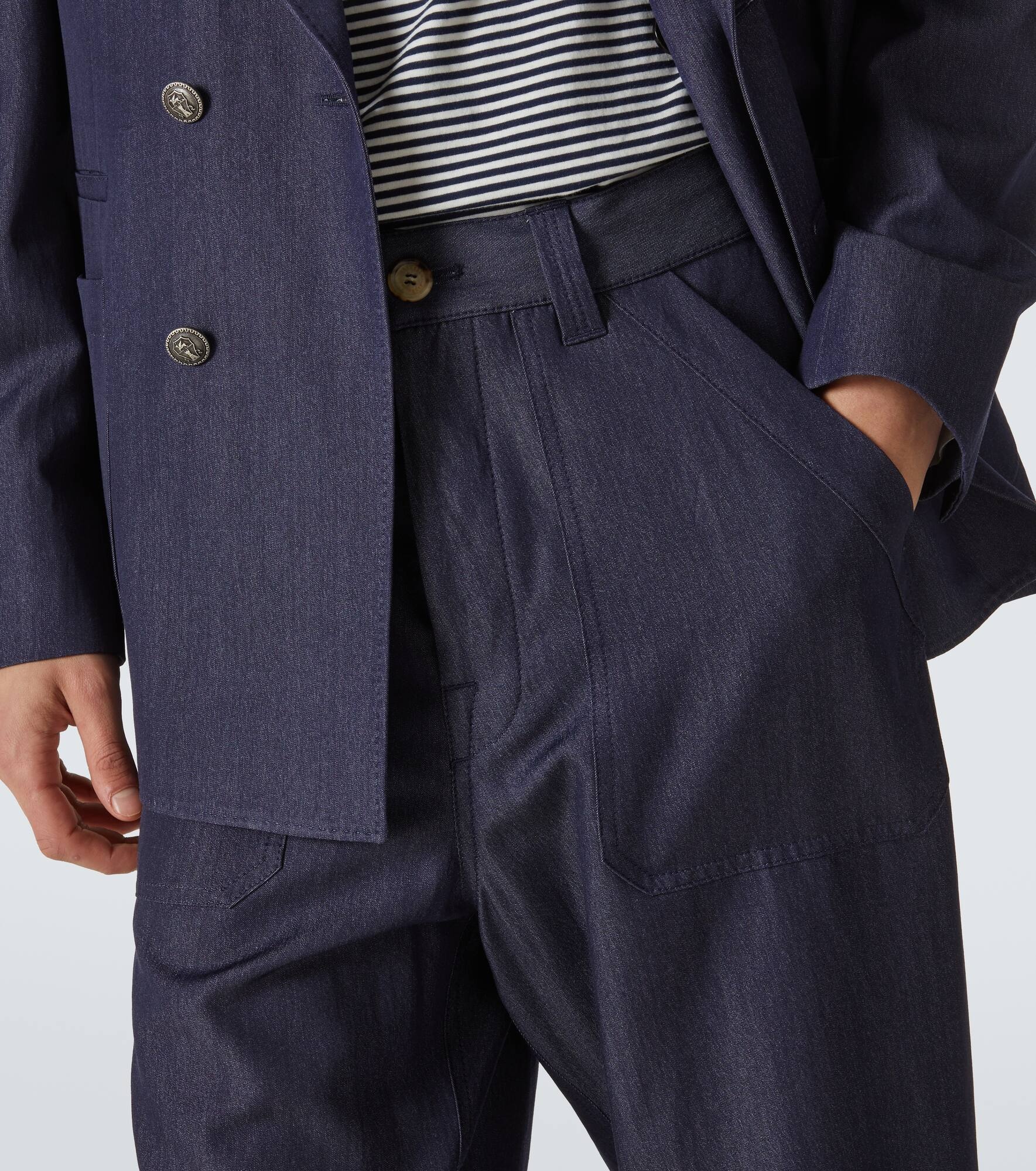 Wool-blend straight pants - 5