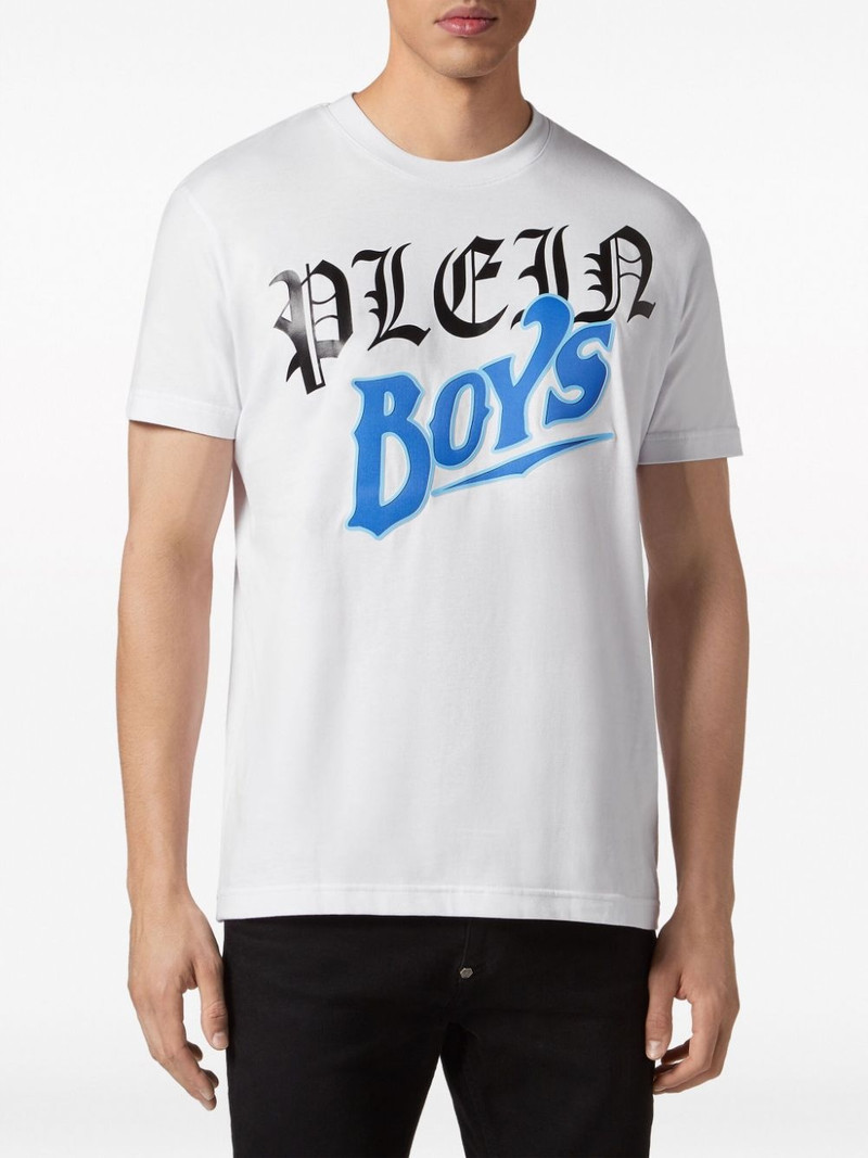 slogan-print cotton T-shirt 3
