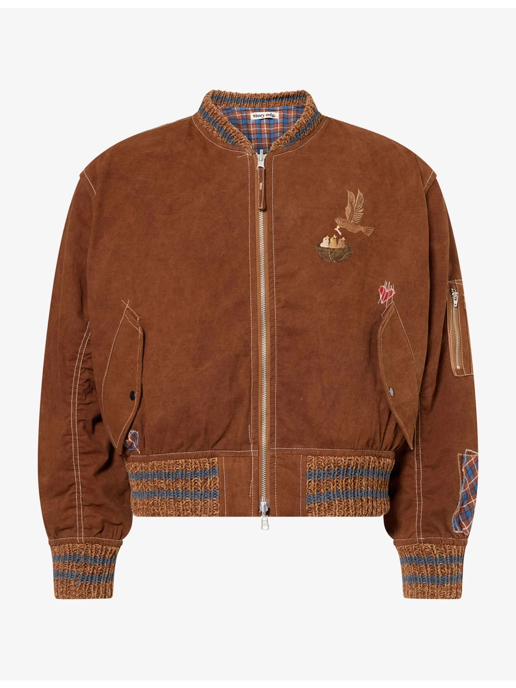 Seed Cotton Bomber Jacket - 1