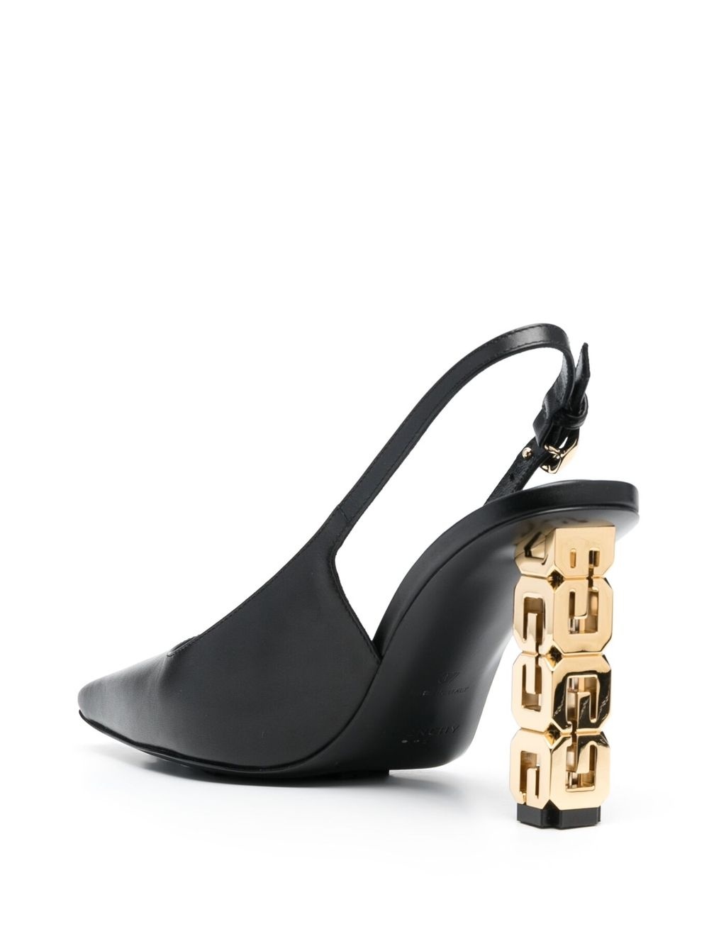 buckle-strap pointed-toe pumps - 3