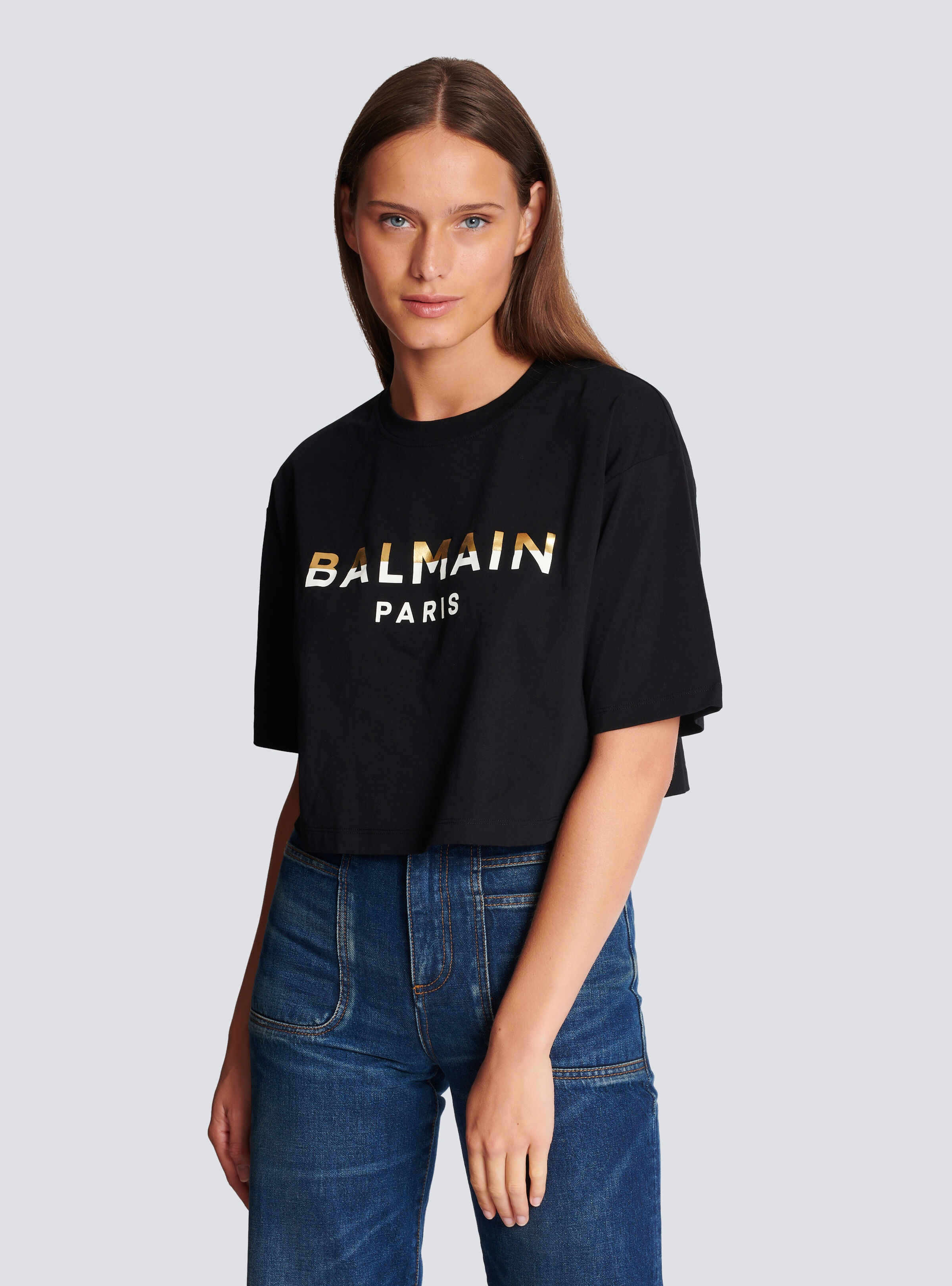 Cropped Balmain Paris T-shirt - 6