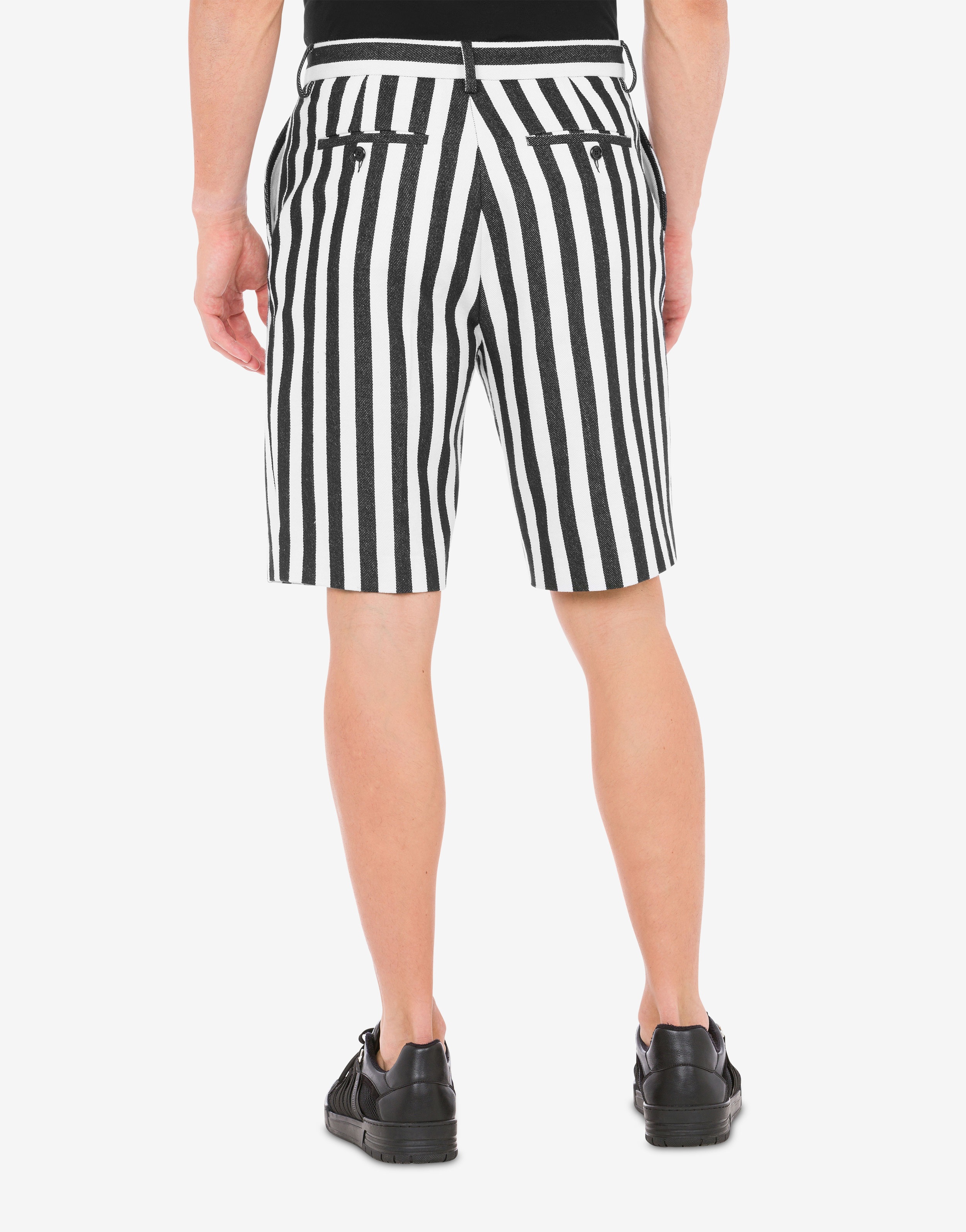 ARCHIVE STRIPES COTTON-BLEND BERMUDA SHORTS - 3