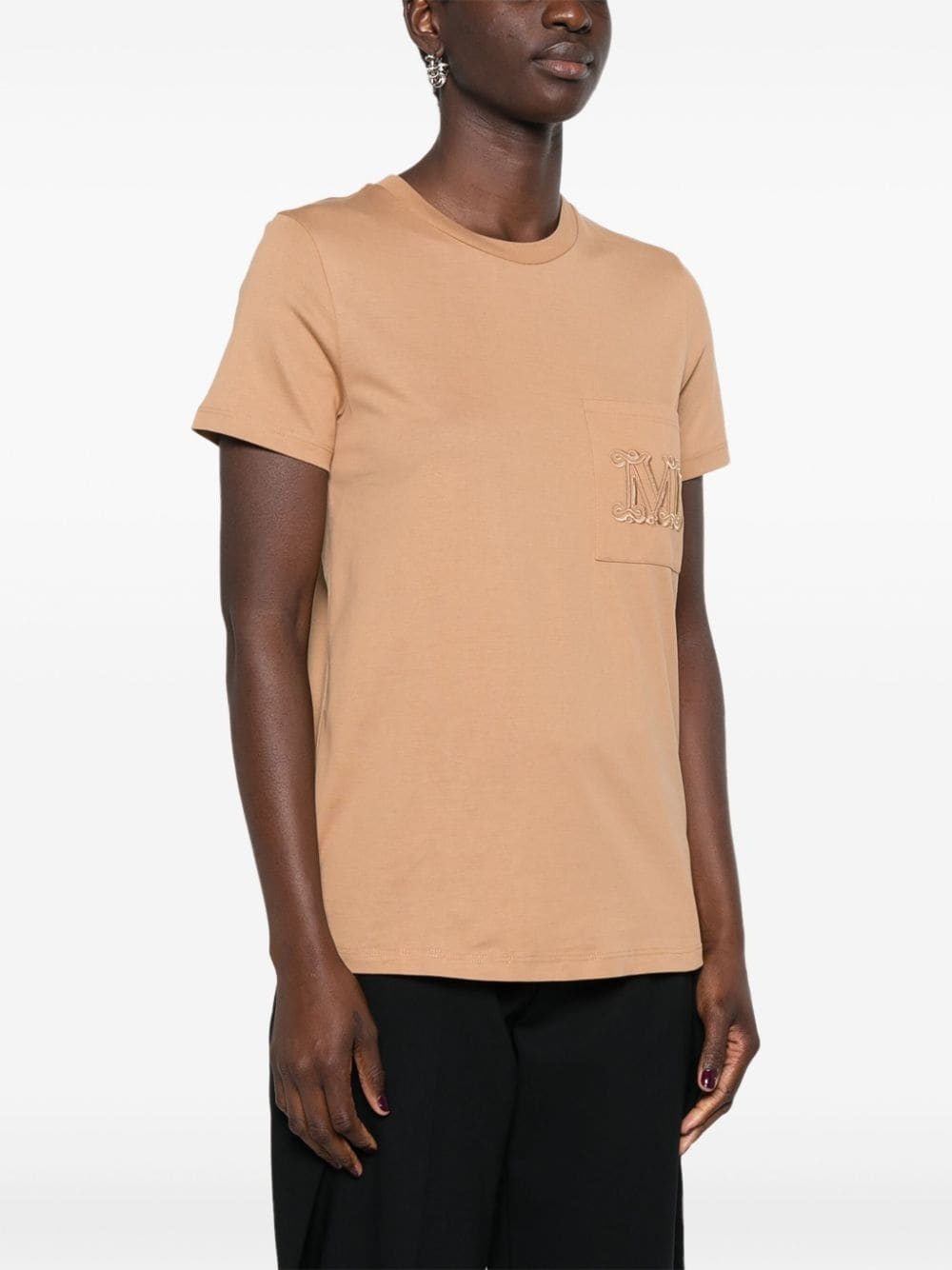 Papaia logo-embroidered T-shirt - 3