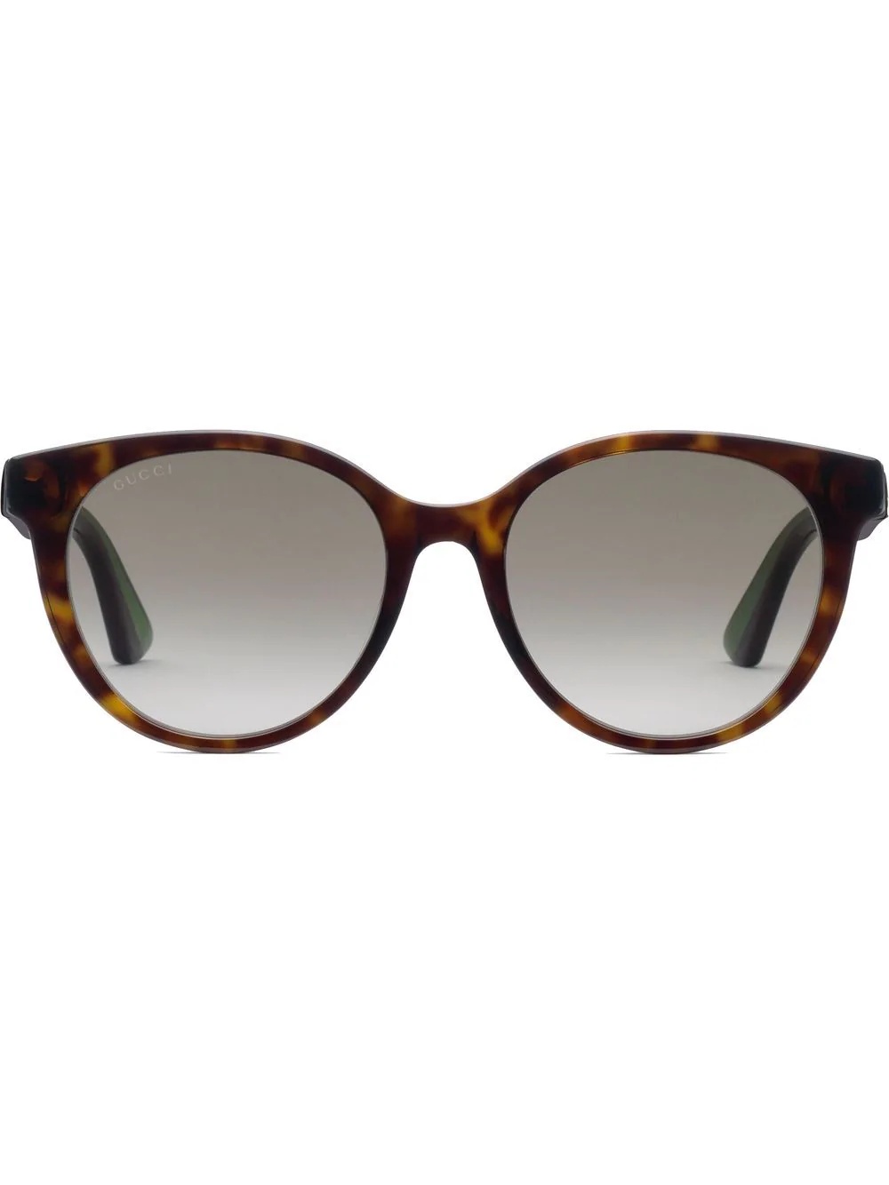 tortoiseshell-effect round sunglasses - 1