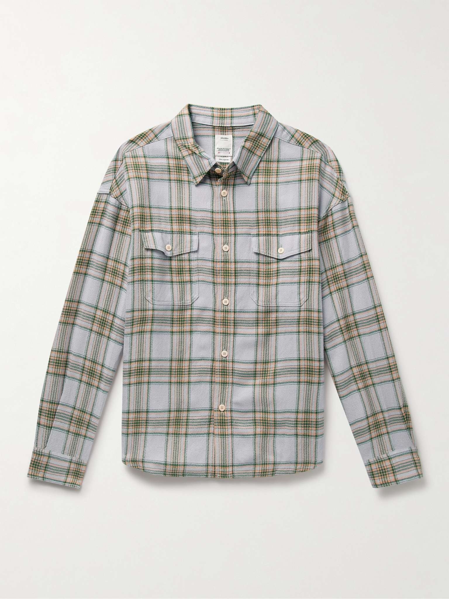 Pioneer Checked Wool and Linen-Blend Flannel Shirt - 1