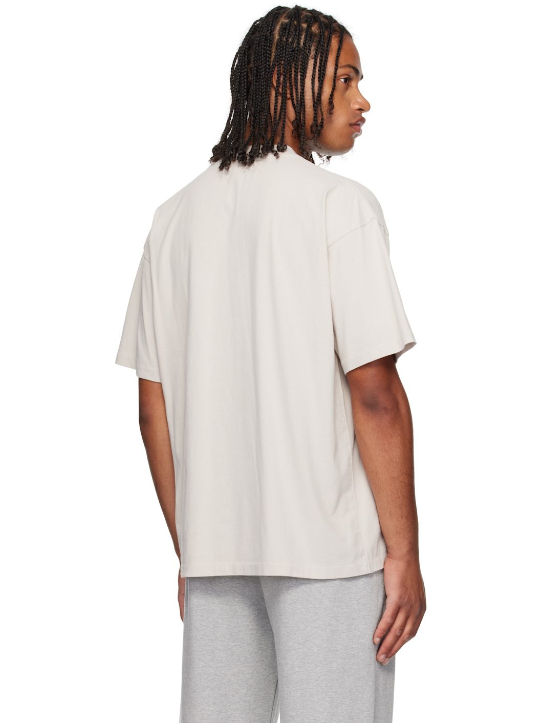 Gray Script Logo T-shirt - 3