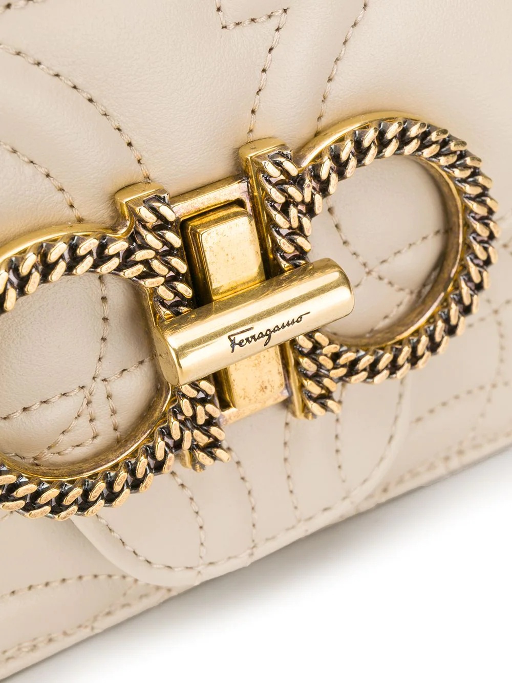 Gancini quilted bag - 4