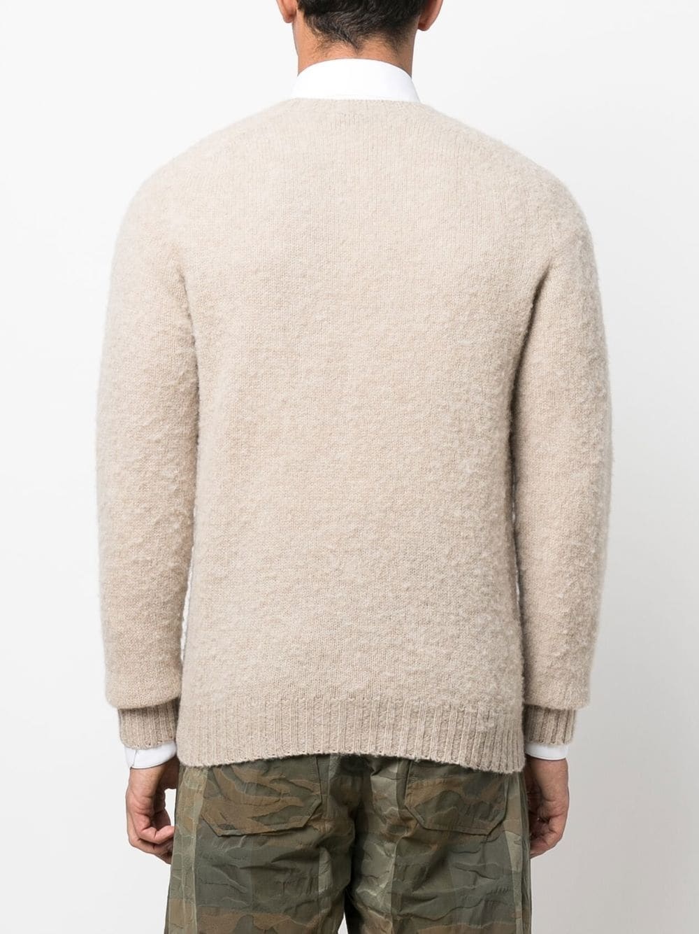 HUTCHINS Oatmilk Wool Crewneck Sweater - 4