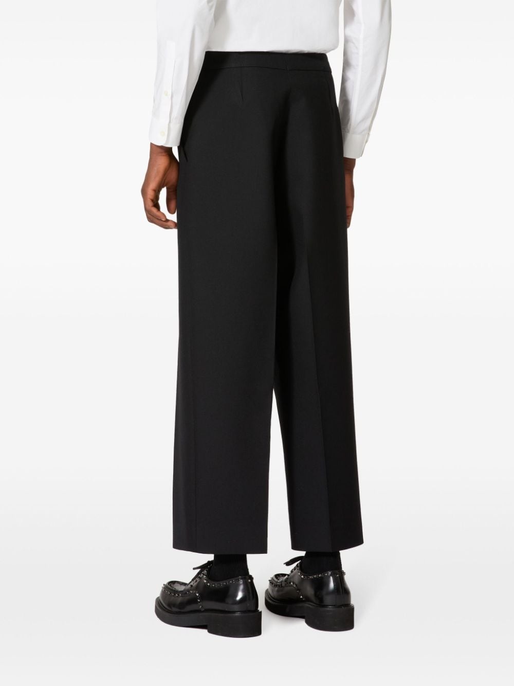 cropped wide-leg trousers - 4