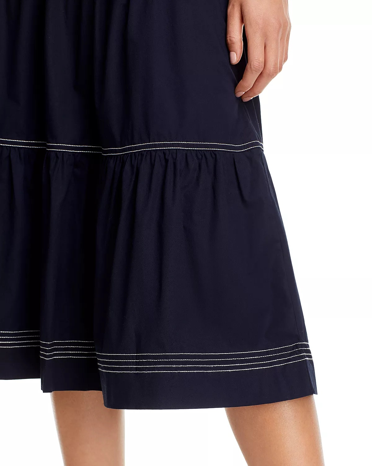 Armida Belted Tiered Midi Skirt - 5