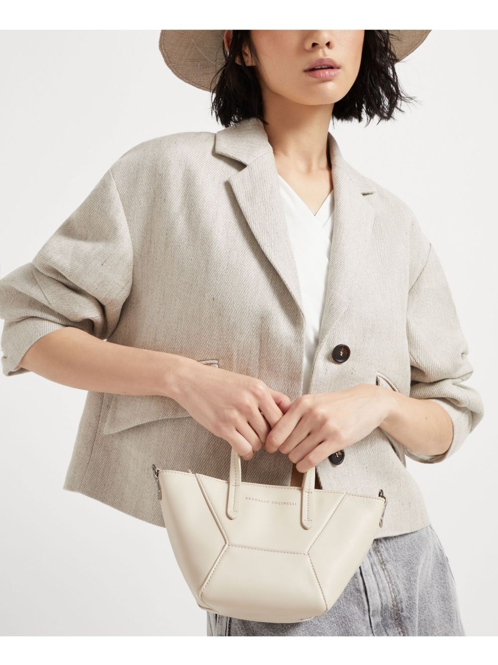 mini BC Duo leather tote bag - 6