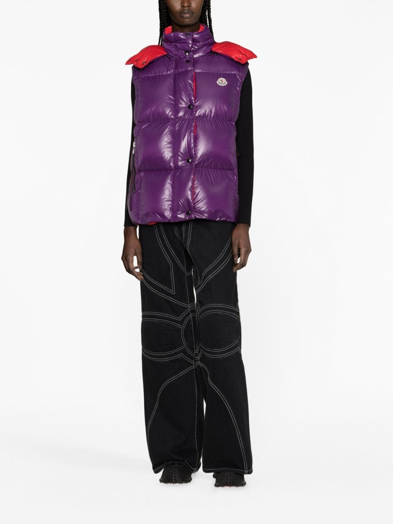 Moncler Luzule logo-patch padded gilet outlook