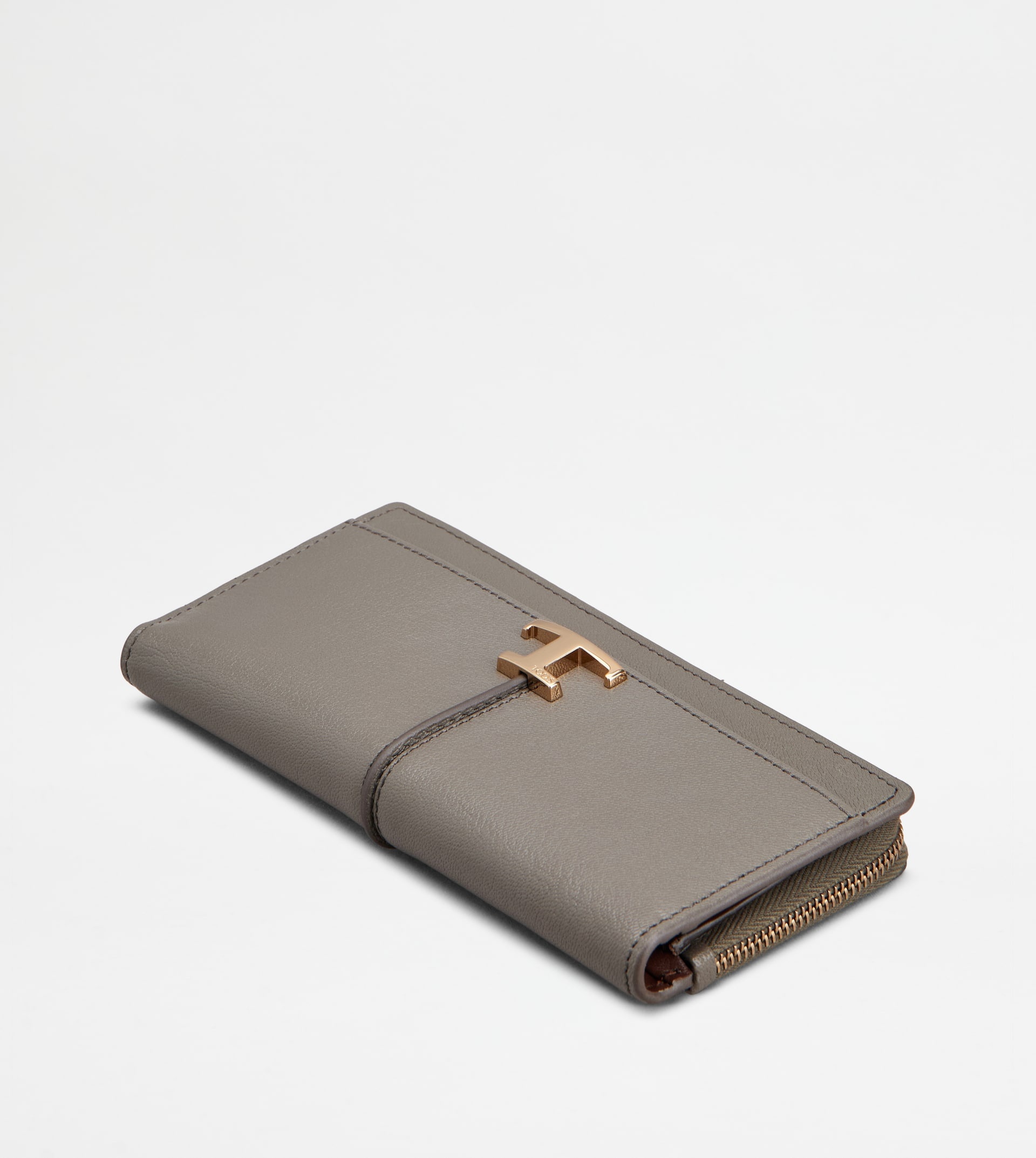 T TIMELESS WALLET IN LEATHER - GREY, BROWN - 3