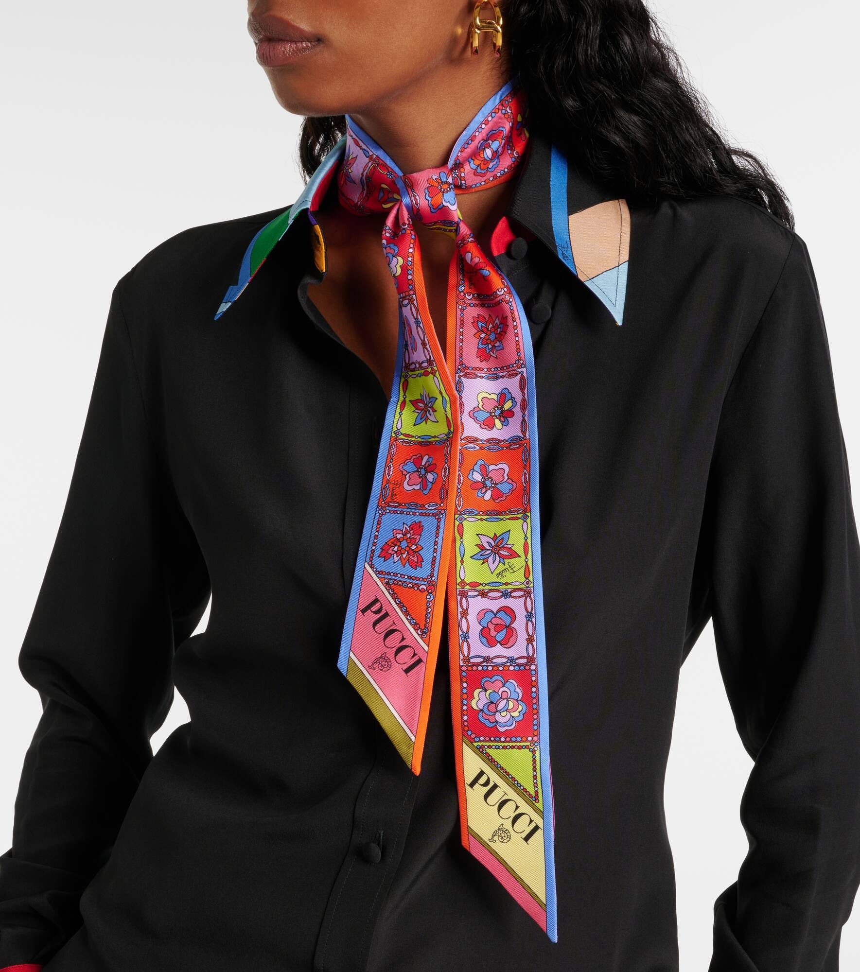 Iride Festa silk twill scarf - 2