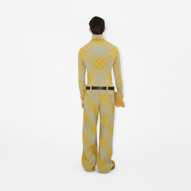 Check Wool Trousers 4