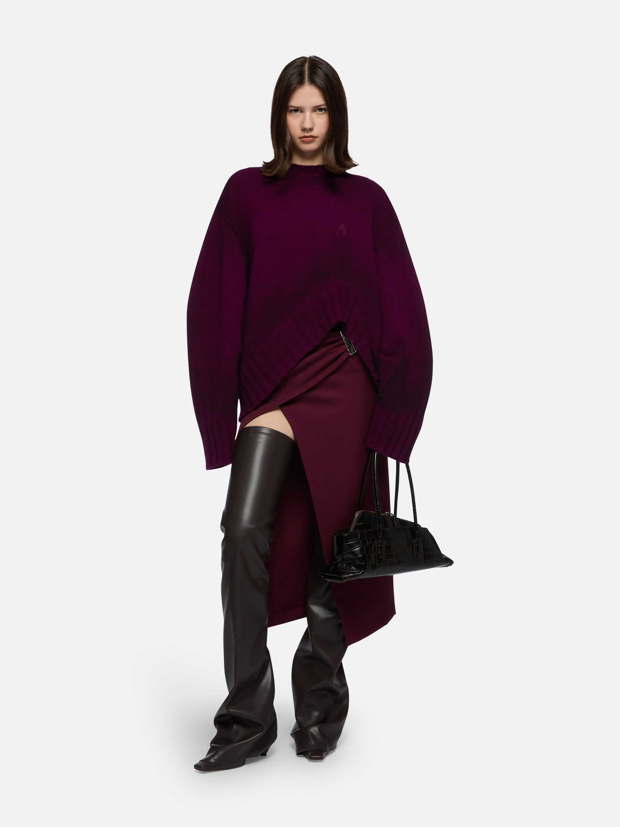 BURGUNDY SWEATER - 2