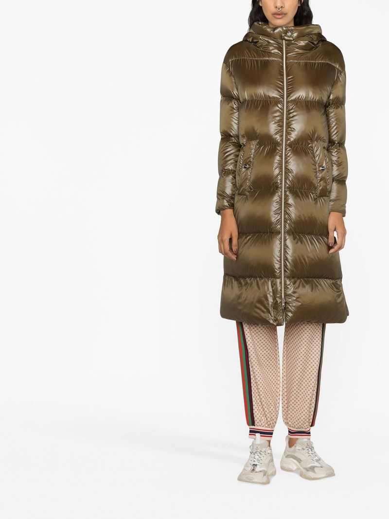 Herno quilted padded zipped coat outlook