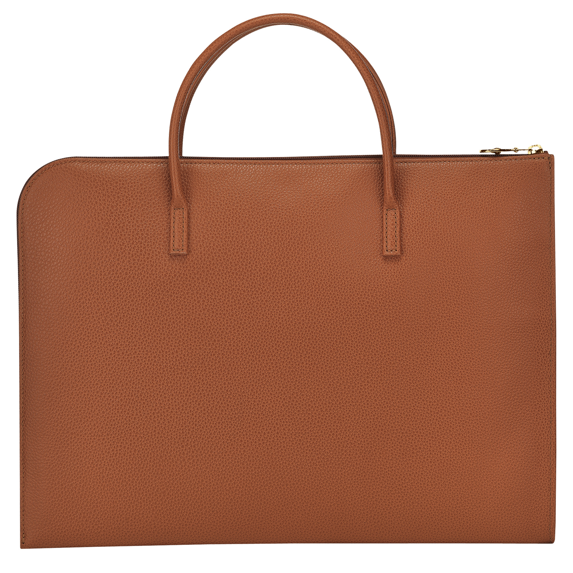 Le Foulonné S Briefcase Caramel - Leather - 4