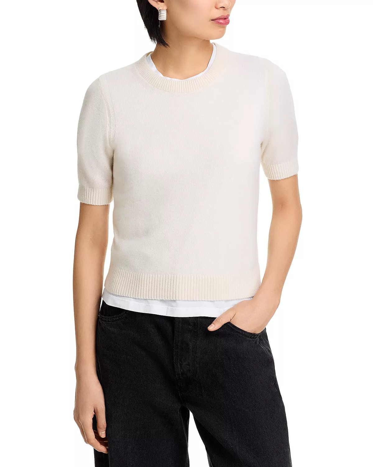 Cashmere Sweater Tee - 1