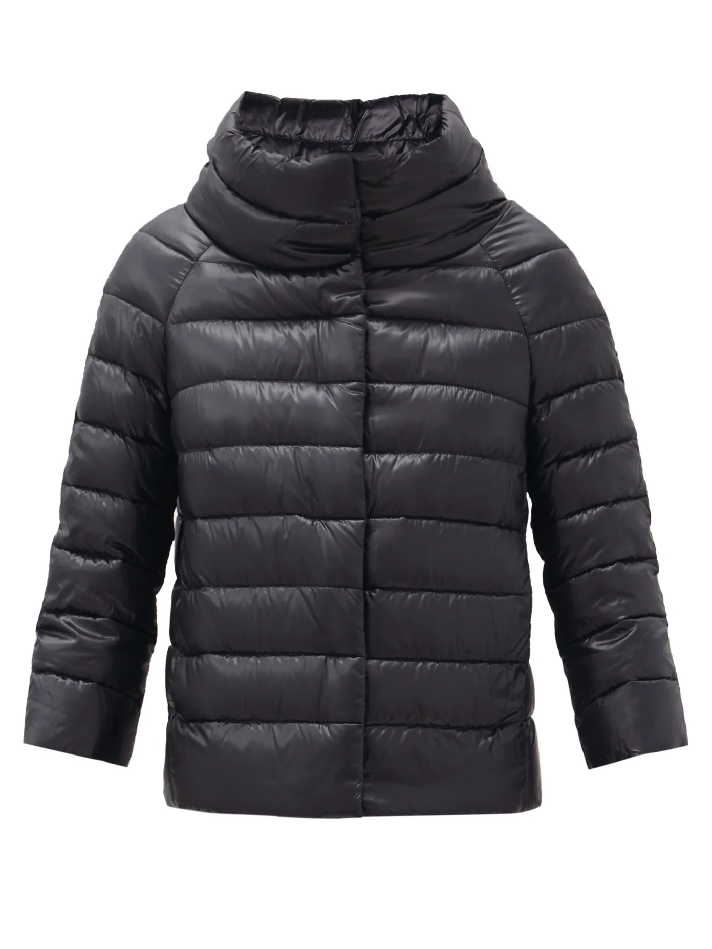 Sofia funnel-neck quilted down jacket - 1