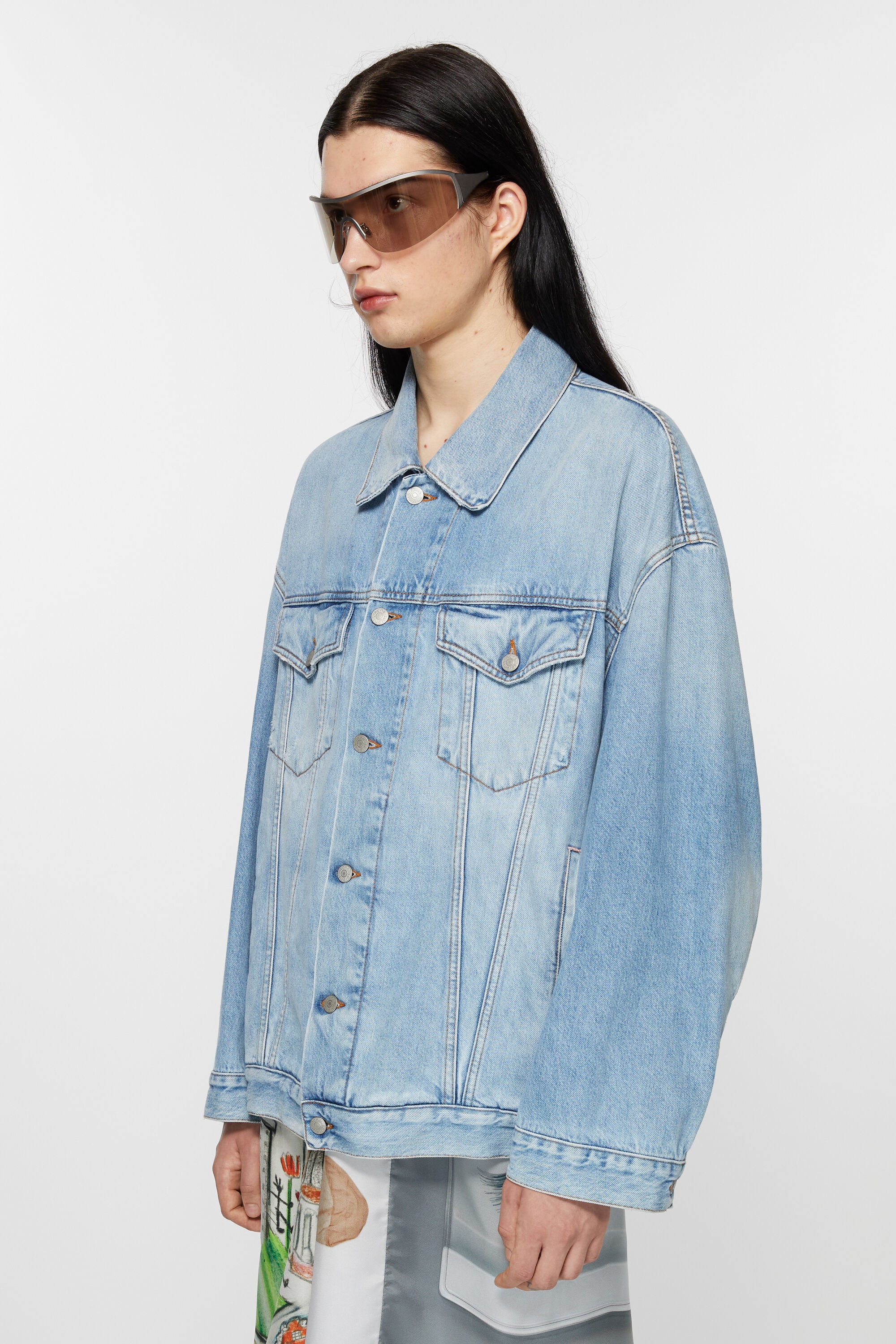 Denim jacket - Oversized unisex fit - Light blue - 3