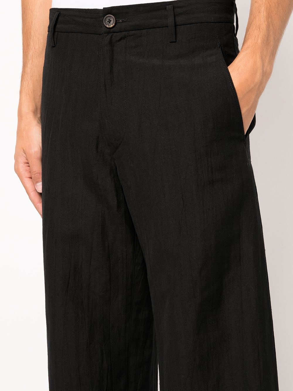 cropped wide-leg trousers - 5