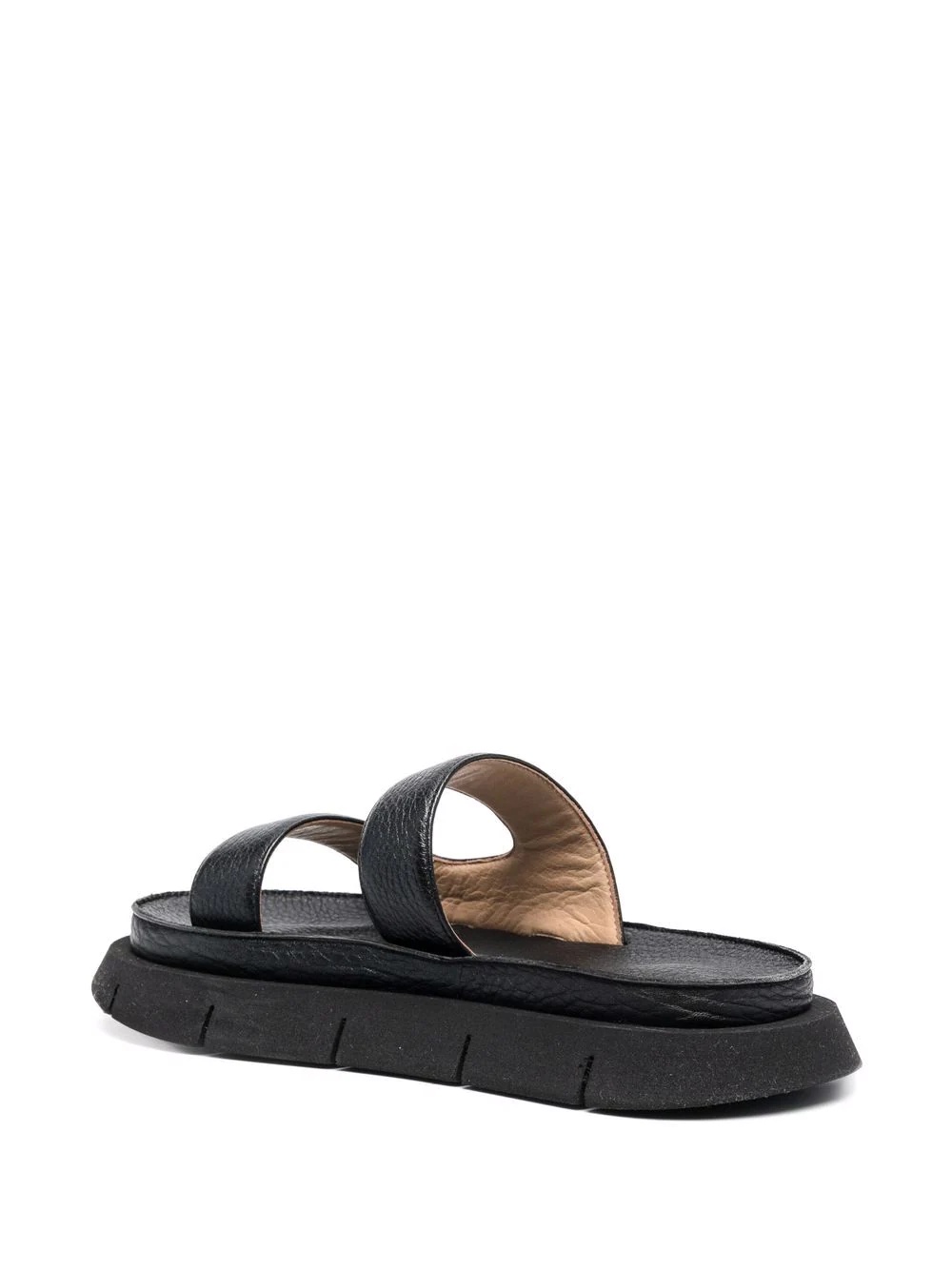 slip-on leather sandals - 3