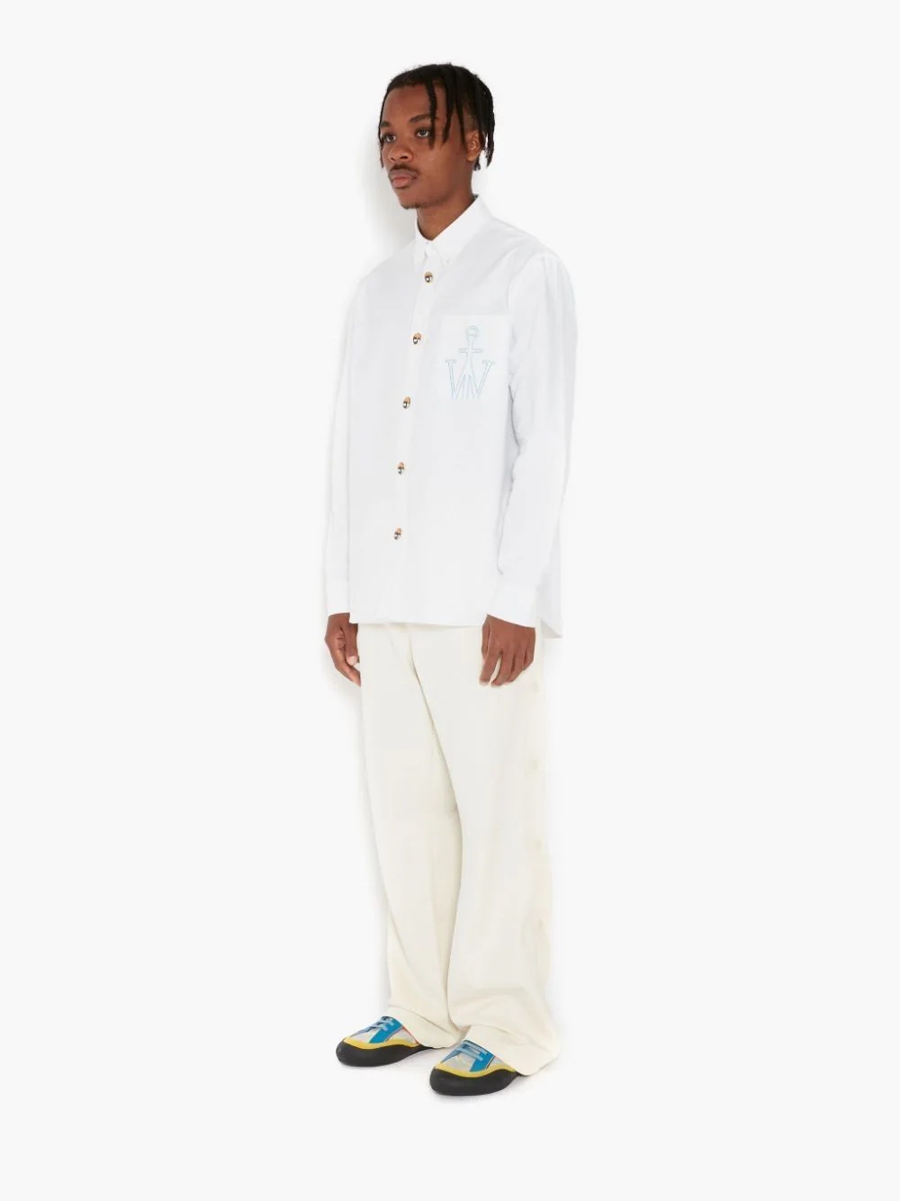 JW Anchor-embroidered shirt - 3