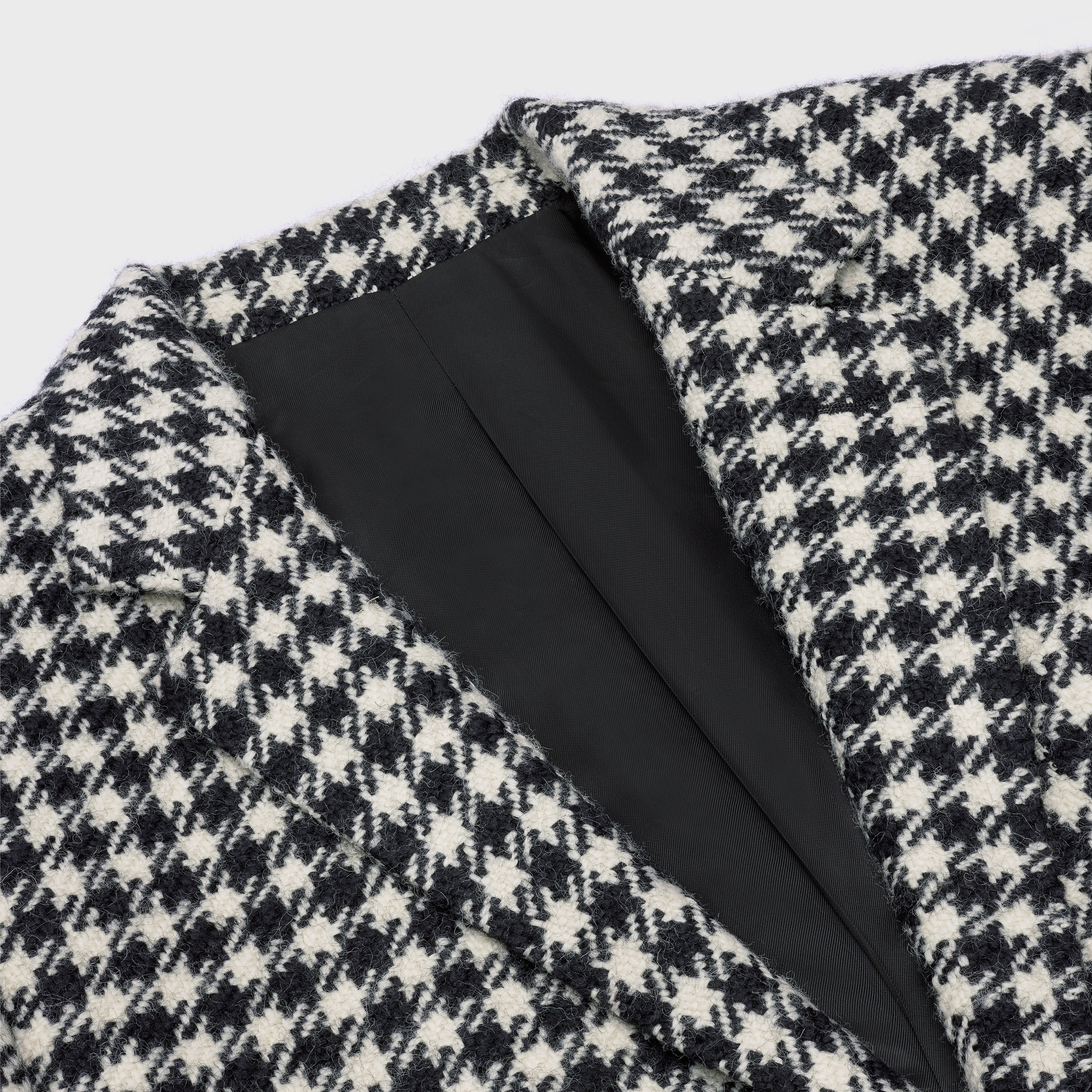 RECTANGLE JACKET IN CHECKED WOOL - 3
