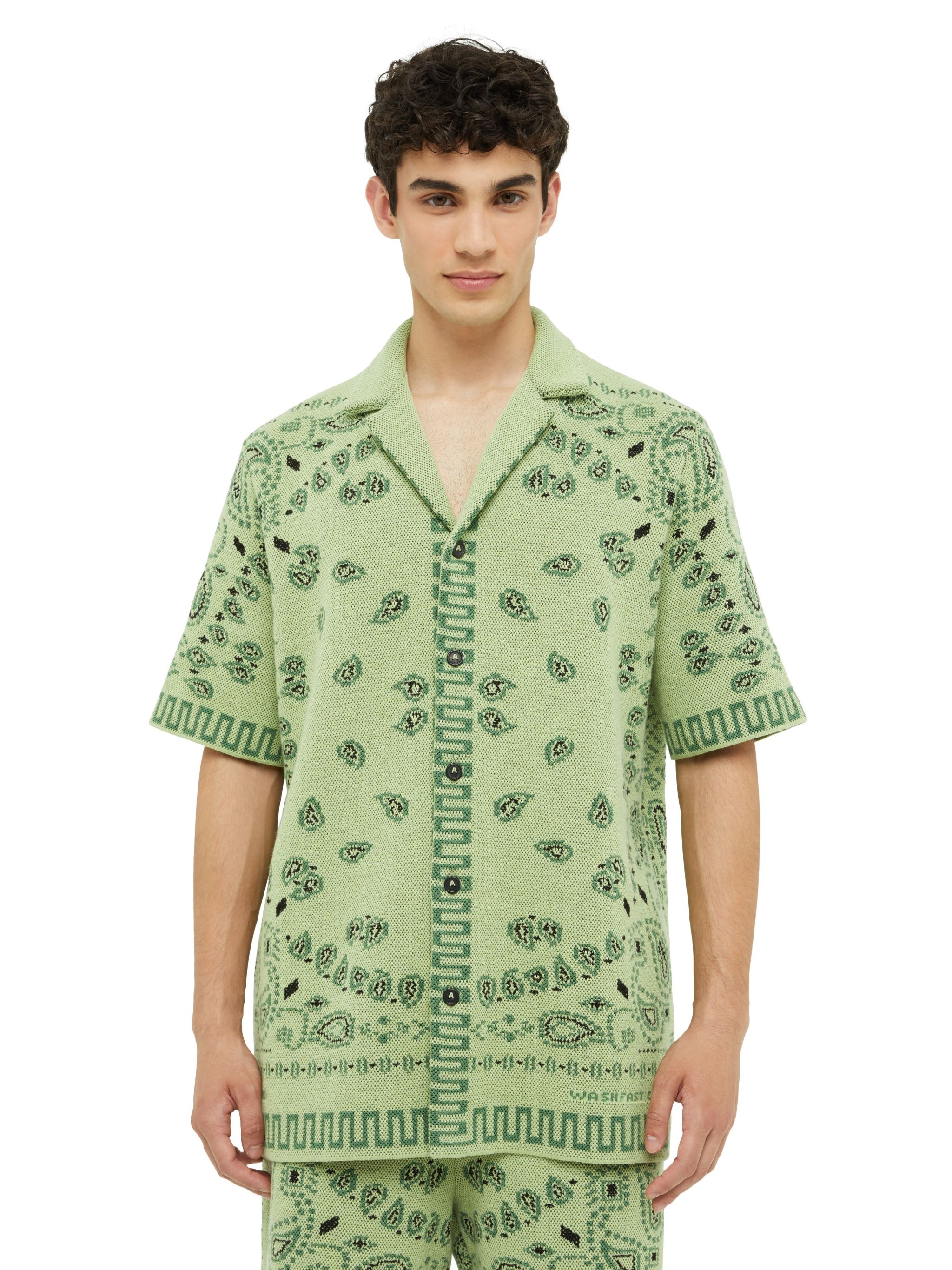 Cotton Piquet Bandana Shirt - 7