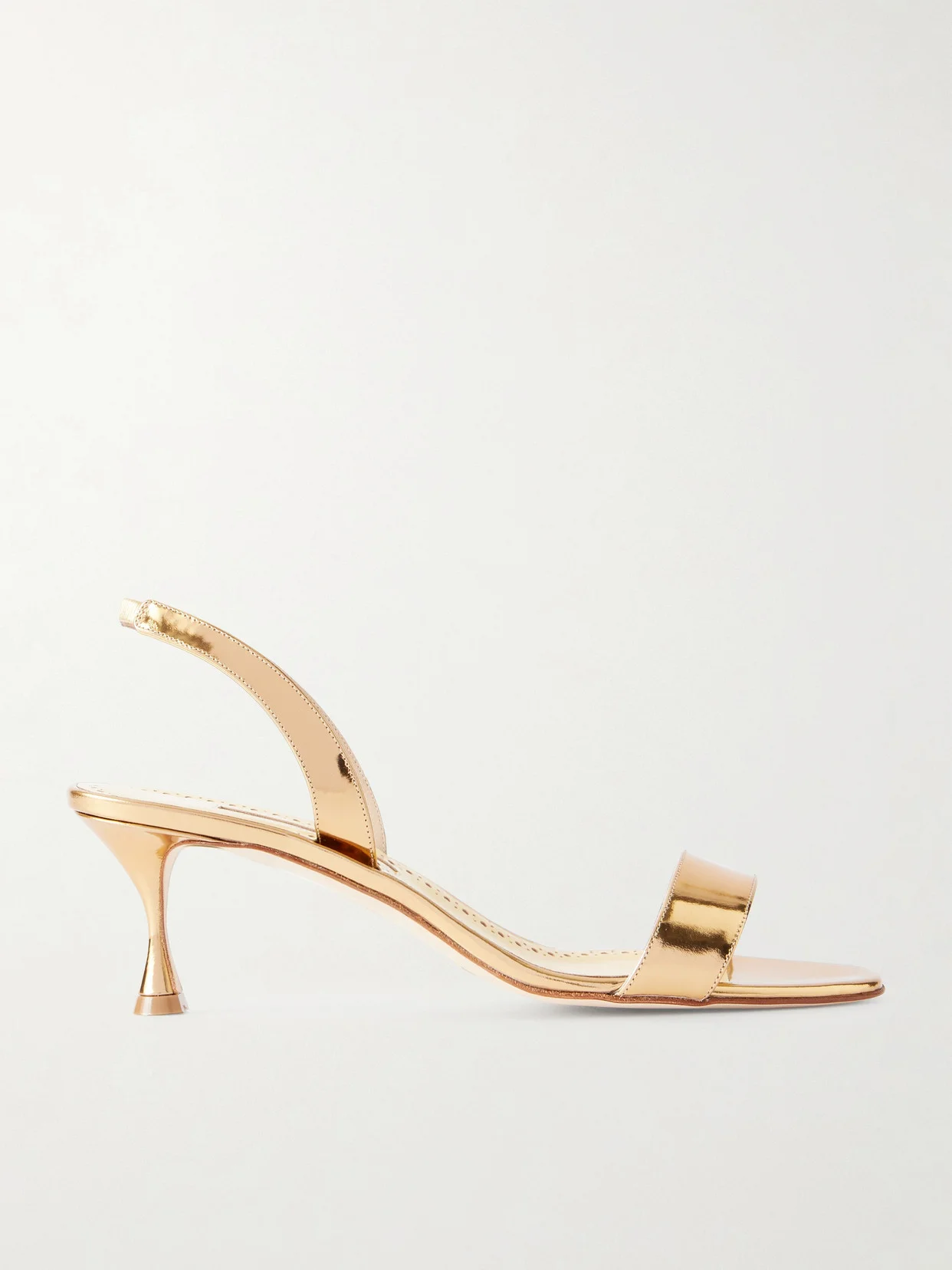 Cupisanpla 50 Metallic Leather Slingback Sandals - 1