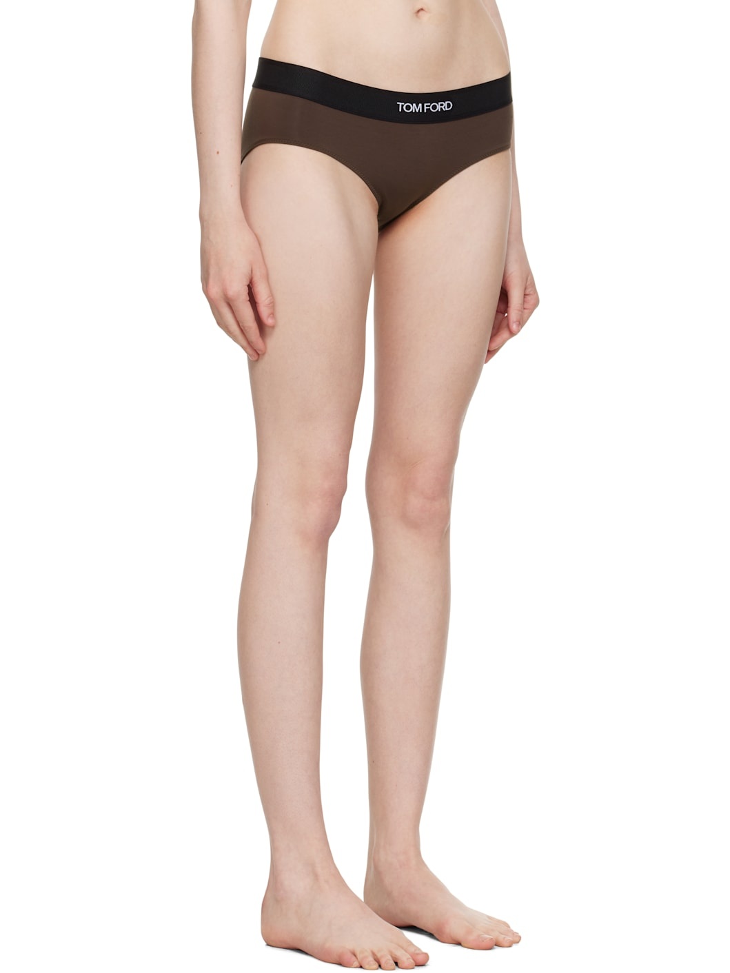 Brown Modal Signature Boy Shorts - 2