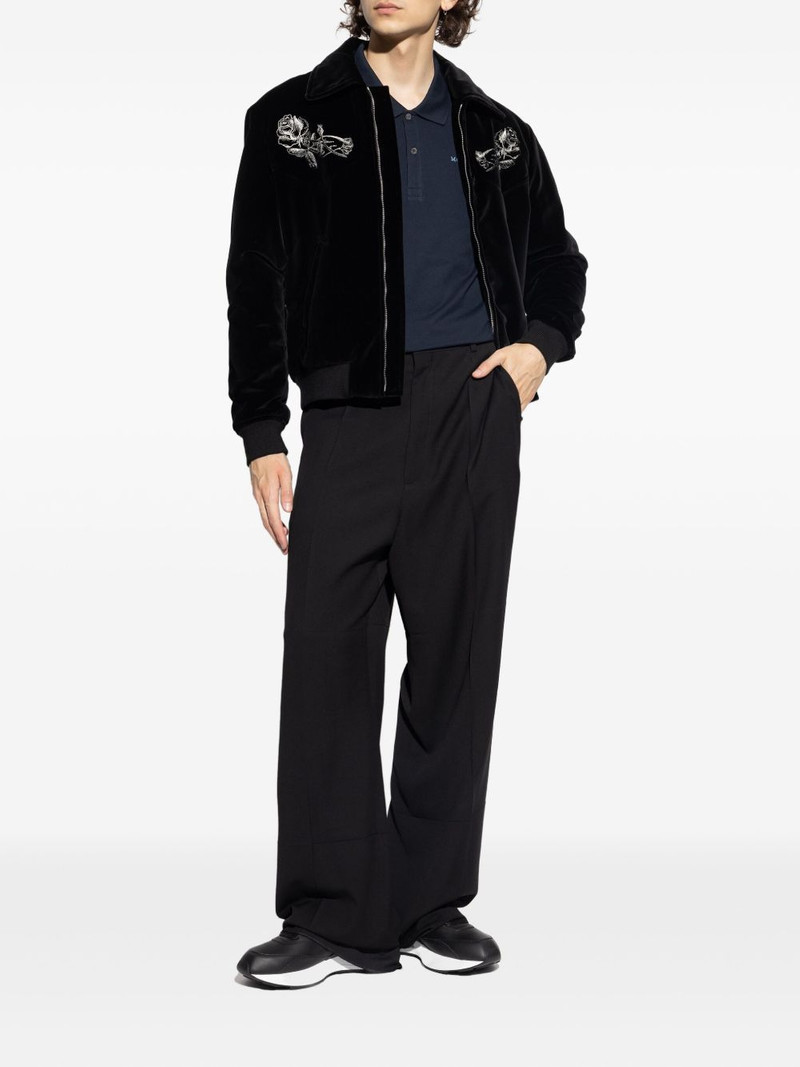 Alexander McQueen logo-embroidered polo shirt outlook