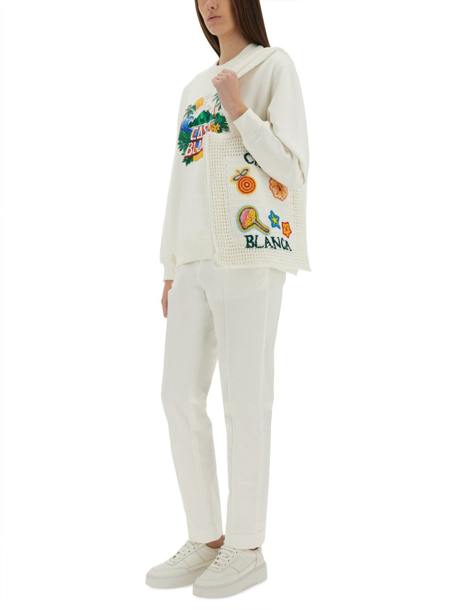 Casablanca Women Home Beach Wave Sweatshirt - 2