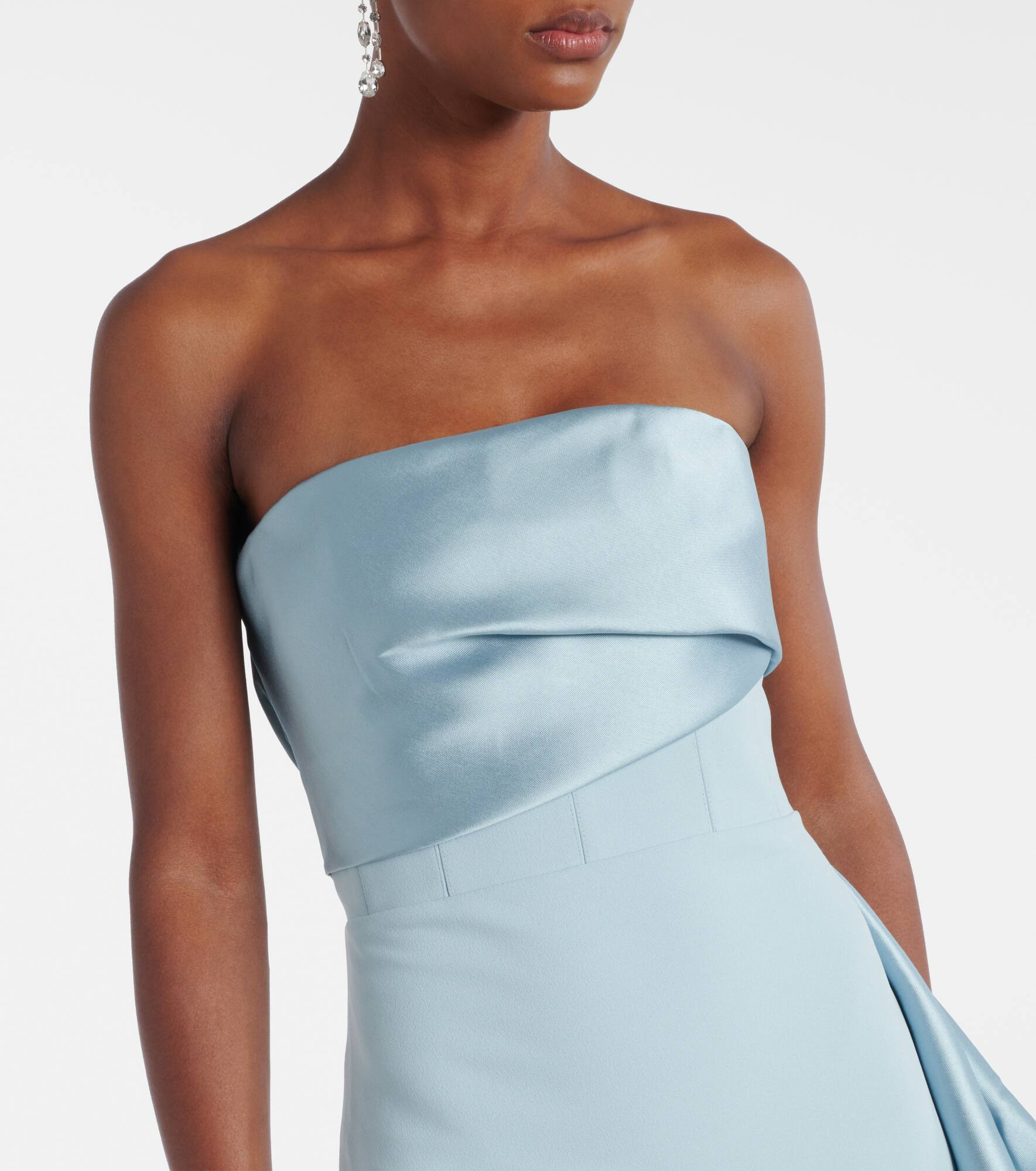 Kinsley draped strapless gown - 4