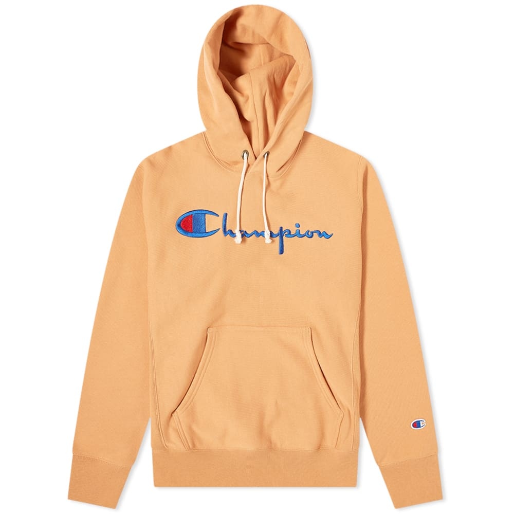 Champion Reverse Weave Script Logo Hoody - 1