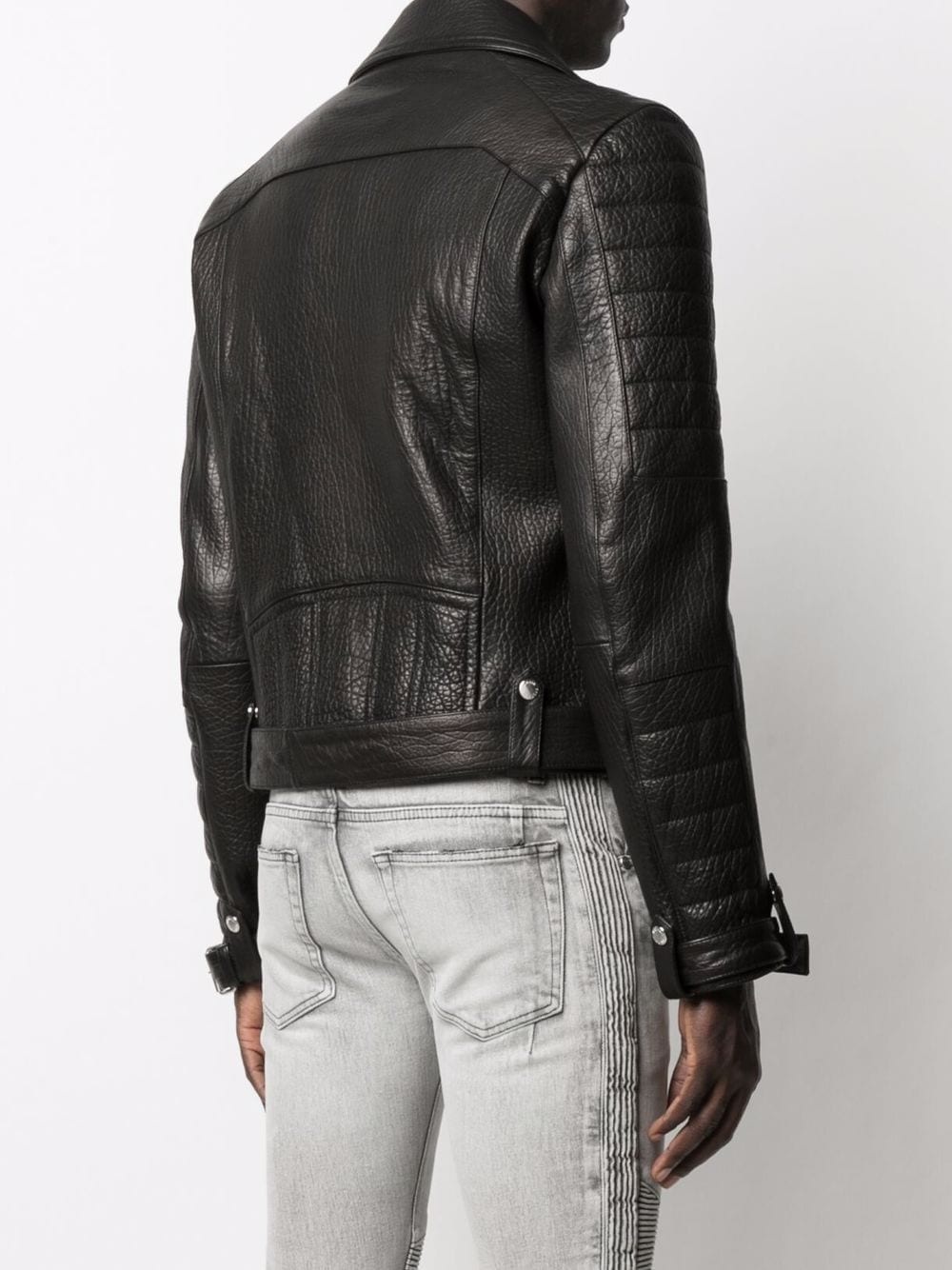 leather biker jacket - 4