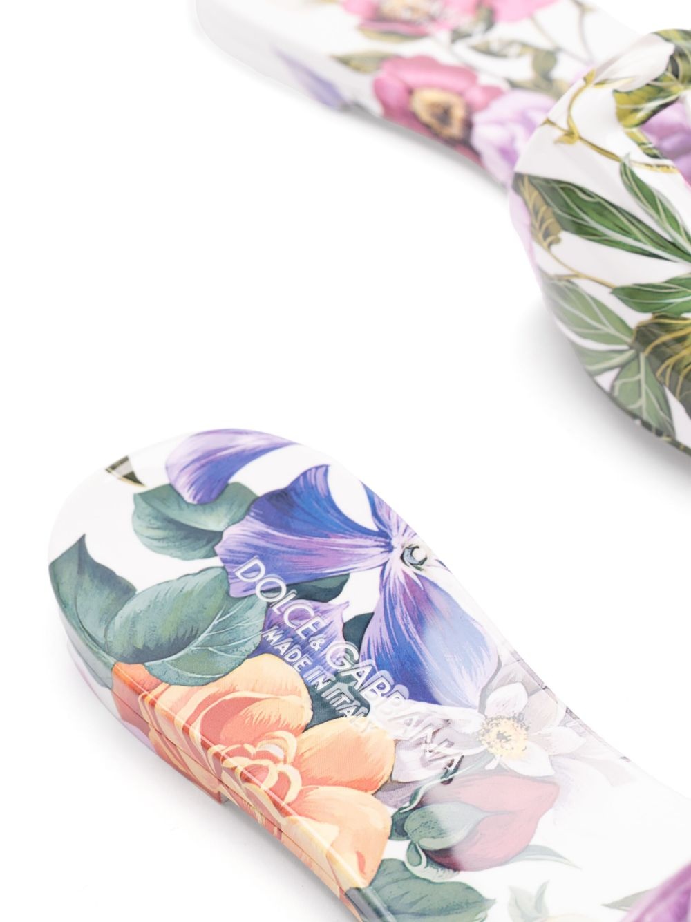 floral-print slides - 5