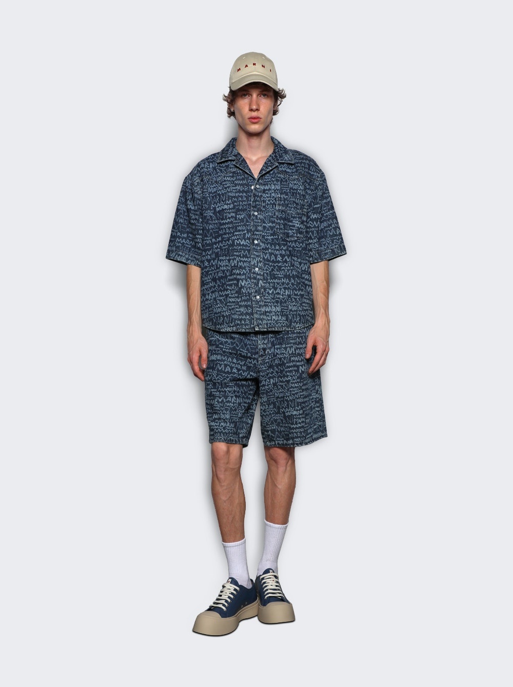 Denim Bowling Shirt Blue - 2