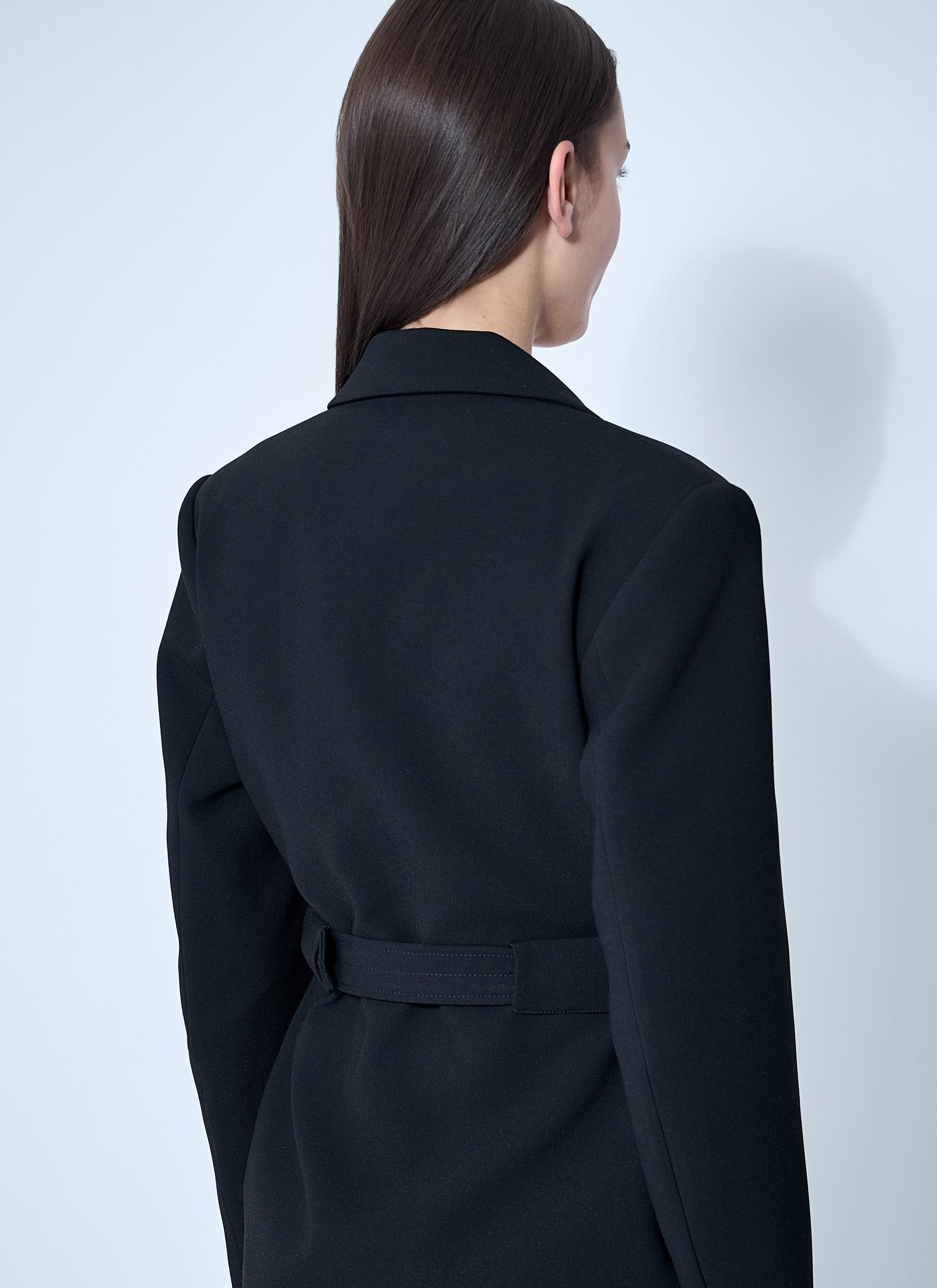 Ganni Women Bonded Crepe Blazer - 6