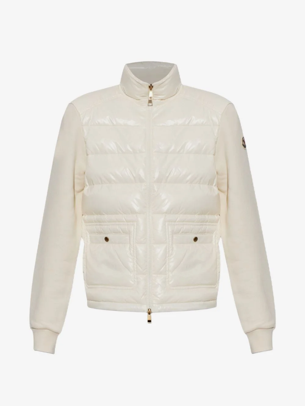 horizontal-quilted padded jacket - 1